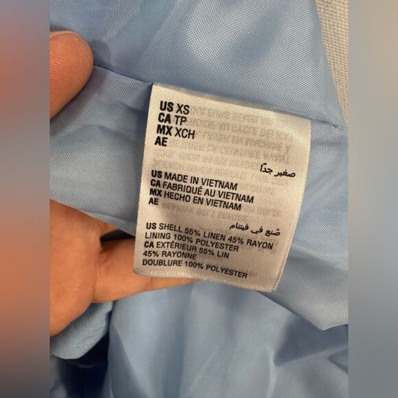 INC Women's Short-Sleeve Puff-Shoulder Jacket in Dutch Canal Size XS NWT - Picture 5 of 6